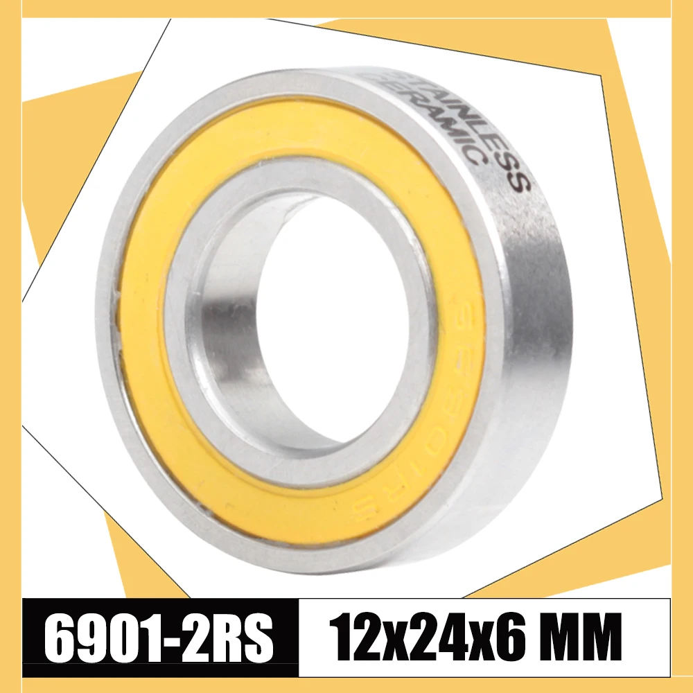 6901-2RS Stainless Bearing 12*24*6 mm ( 1 PC ) ABEC-3 6901 RS Bicycle Hub Front Rear Hubs Wheel 12 24 6 Ceramic Balls Bearings
6901-2RS Stainless Bearing 12*24*6 mm ( 1 PC ) ABEC-3 6901 RS Bicycle Hub Front Rear Hubs Wheel 12 24 6 Ceramic Balls Bearings