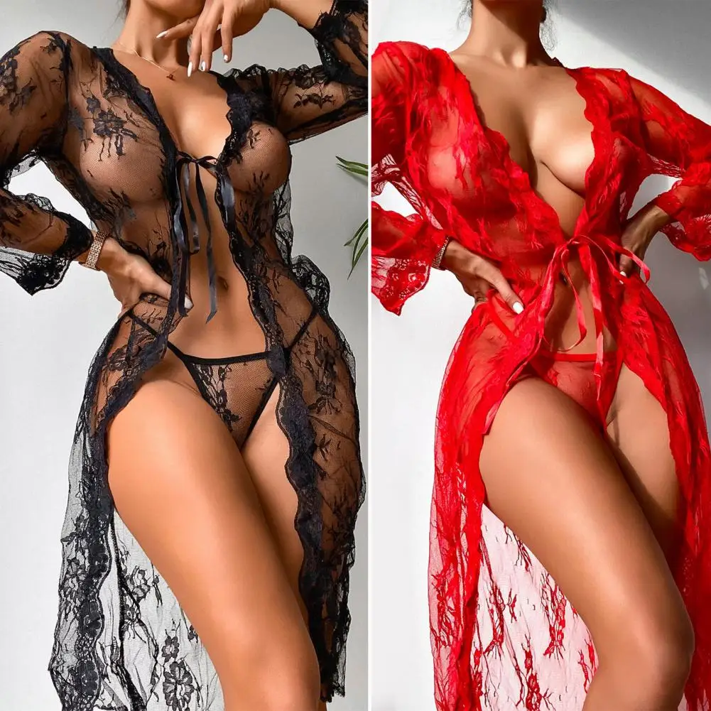 Женская ночная рубашка с открытой передней шнуровкой, из двух предметов, Прозрачная Кружевная сексуальная ночная рубашка с цветочным рисун...
Женская ночная рубашка с открытой передней шнуровкой, из двух предметов, Прозрачная Кружевная сексуальная ночная рубашка с цветочным рисун...