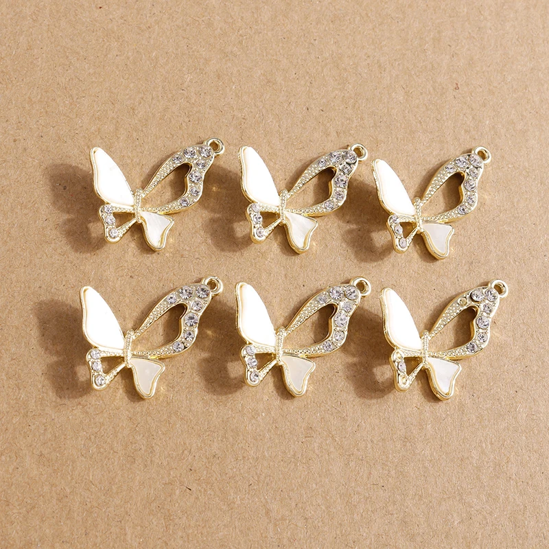 4pcs 25*23mm Cute Crystal Butterfly Charms for Jewelry Making Enamel Animal Charms Pendants Fit DIY Necklaces Earrings Accessory
4pcs 25*23mm Cute Crystal Butterfly Charms for Jewelry Making Enamel Animal Charms Pendants Fit DIY Necklaces Earrings Accessory