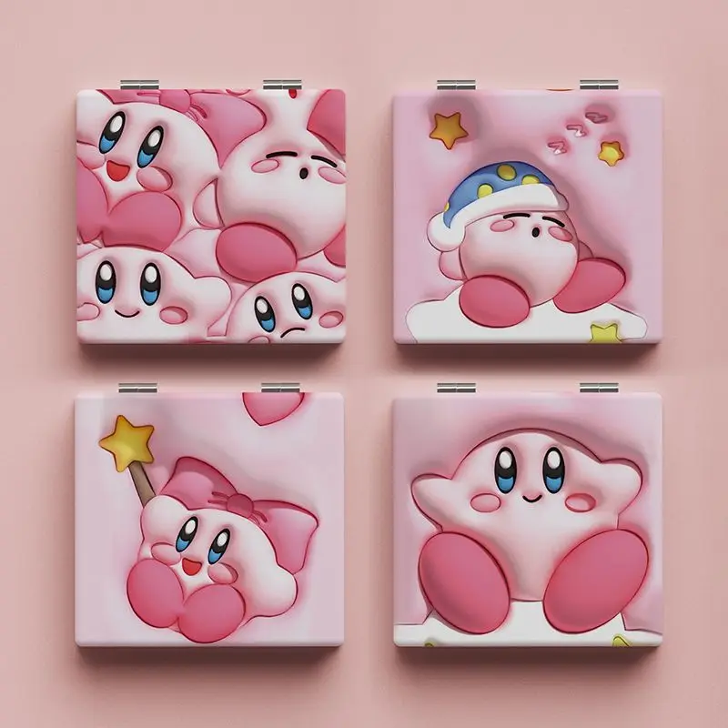 Зеркало для макияжа Kawaii Star Kirby, мультяшное Новое складное зеркало для девушек, портативное зеркало для макияжа, настольное зеркало, милый подарок для девушки из аниме
Зеркало для макияжа Kawaii Star Kirby, мультяшное Новое складное зеркало для девушек, портативное зеркало для макияжа, настольное зеркало, милый подарок для девушки из аниме
