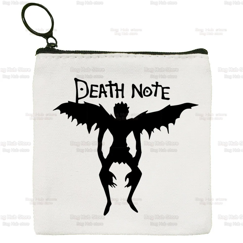 

Death Note Canvas Coin Purse Anime L Ryuk Storage Pouch Canvas Bag New Ryuuku Animation Collectable Coin Bag Key Coin Purse