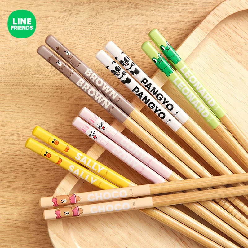 6 Pairs/set Line Friends Brown Cony Sally Choco Cartoon Cartoon Bamboo Chopsticks Mold-Proof Lovely Household Chopsticks
6 Pairs/set Line Friends Brown Cony Sally Choco Cartoon Cartoon Bamboo Chopsticks Mold-Proof Lovely Household Chopsticks