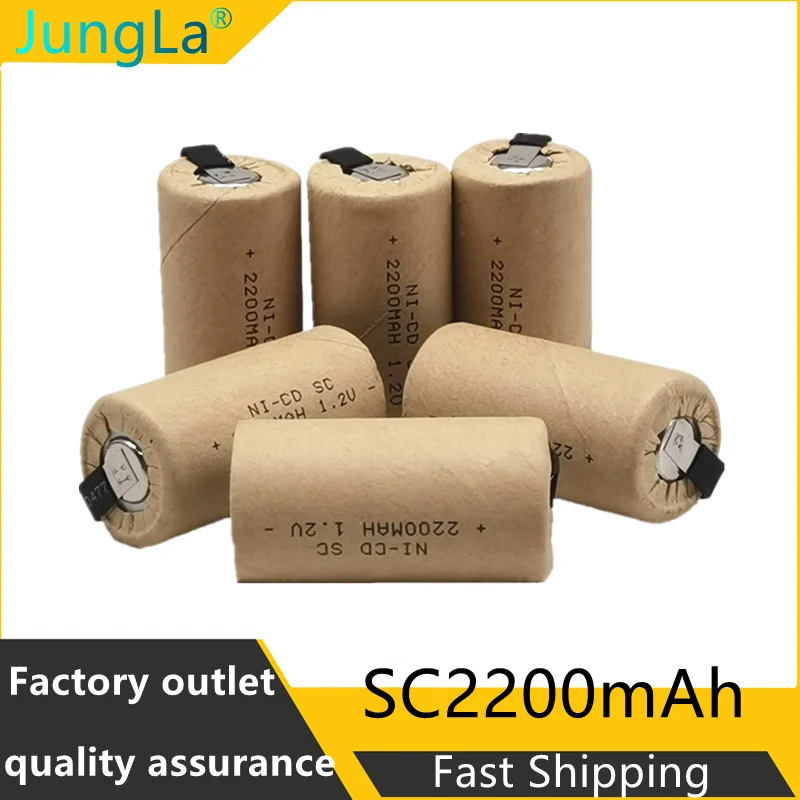 Nickel hydrogen battery No.3 Ni-MH SC2200mAh 1.2V vacuum cleaner, hand electric drill power charging battery
Nickel hydrogen battery No.3 Ni-MH SC2200mAh 1.2V vacuum cleaner, hand electric drill power charging battery
