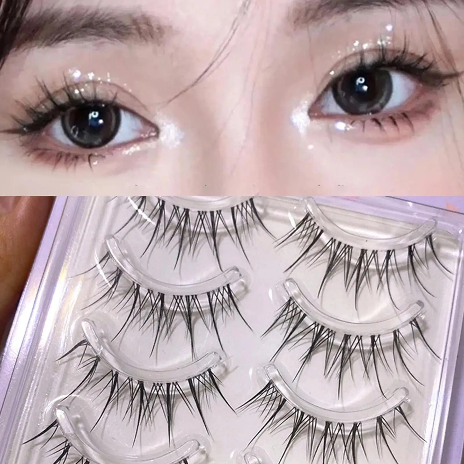 5 Pairs Air False Eyelashes Natural Look Soft Transparent Stem Tools Handmade Makeup Natural Eyelashes Makeup Lashes G6I6
5 Pairs Air False Eyelashes Natural Look Soft Transparent Stem Tools Handmade Makeup Natural Eyelashes Makeup Lashes G6I6