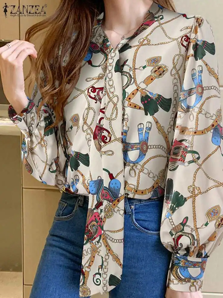 ZANZEA 2022 Stylish Women Printed Chain Blouses Spring Casual Long Sleeve O Neck Blusas Female Elegant Tunic Chemise Oversized
ZANZEA 2022 Stylish Women Printed Chain Blouses Spring Casual Long Sleeve O Neck Blusas Female Elegant Tunic Chemise Oversized