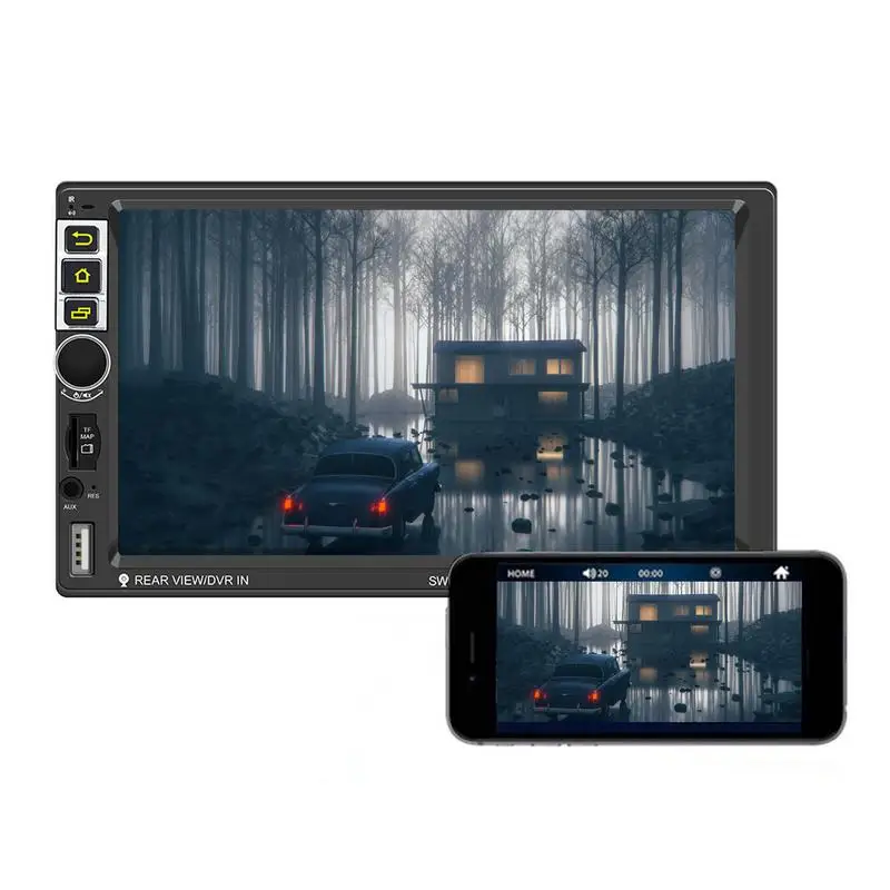 Car Stereo Double Din Universal All Compatible 7 Inch Touch Screen Car Stereo FM Radio Bluetoothes Mirror Link Backup Camera
Car Stereo Double Din Universal All Compatible 7 Inch Touch Screen Car Stereo FM Radio Bluetoothes Mirror Link Backup Camera