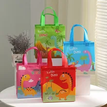 5/10/20pcs Childrens cartoon animals dinosaur party Non-woven fabric Gift Bag Baking Cake Packaging Bag boxes for packing order