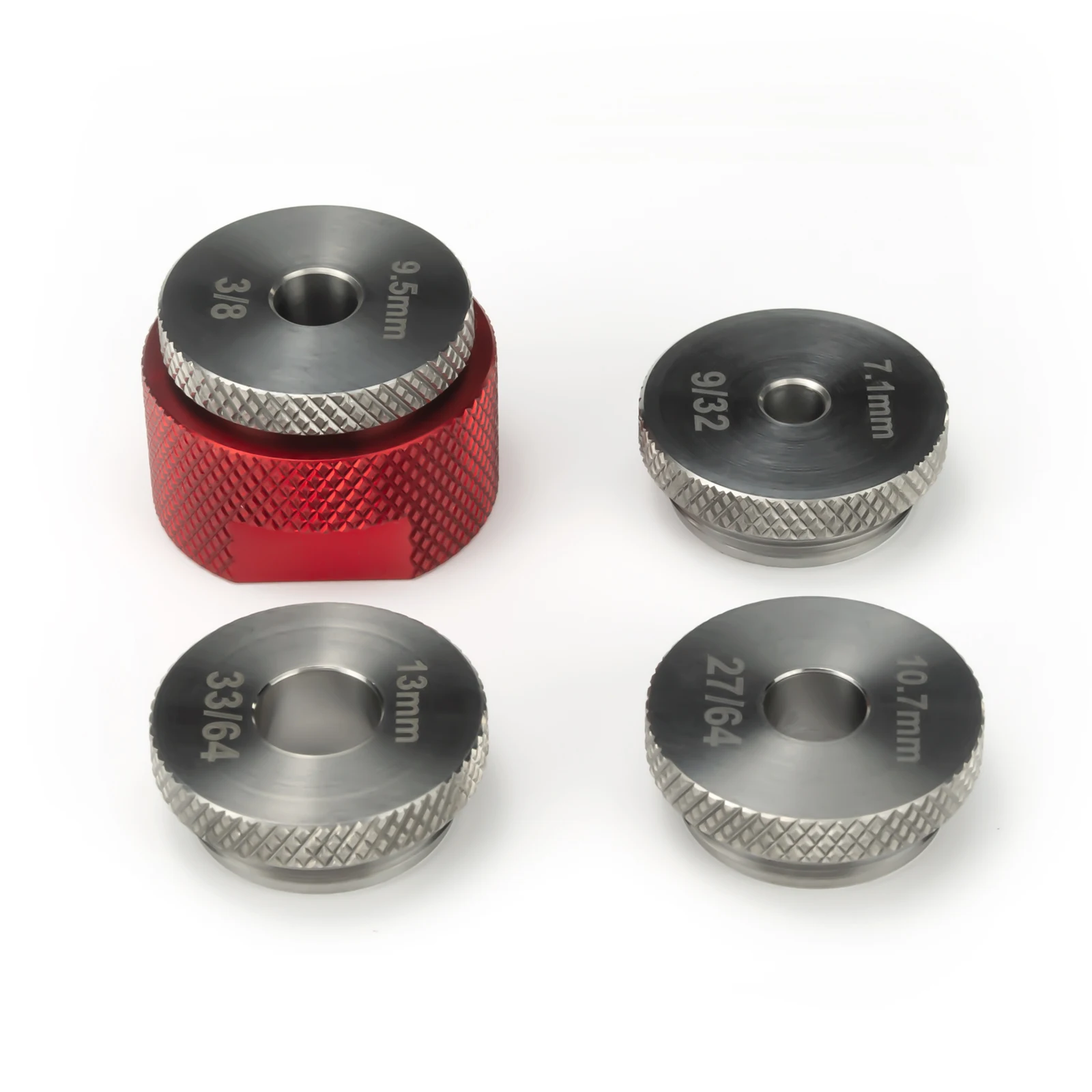 Guide Drill Jig Fixture for Baffle Cone Cups 1.1875x24 Modular Solvent Filter Hybrid Tube 1-3/16x24 Thread MST End Cap .22 .45
Guide Drill Jig Fixture for Baffle Cone Cups 1.1875x24 Modular Solvent Filter Hybrid Tube 1-3/16x24 Thread MST End Cap .22 .45