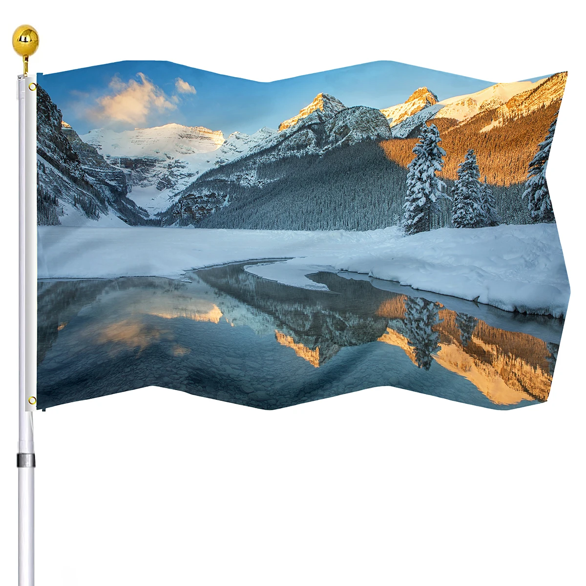 Горный флаг, зимний пейзаж, двойные сшитые флаги, комнатный и уличный декор, деревья, покрытые снегом, баннеры с латунными Люверсами
Горный флаг, зимний пейзаж, двойные сшитые флаги, комнатный и уличный декор, деревья, покрытые снегом, баннеры с латунными Люверсами