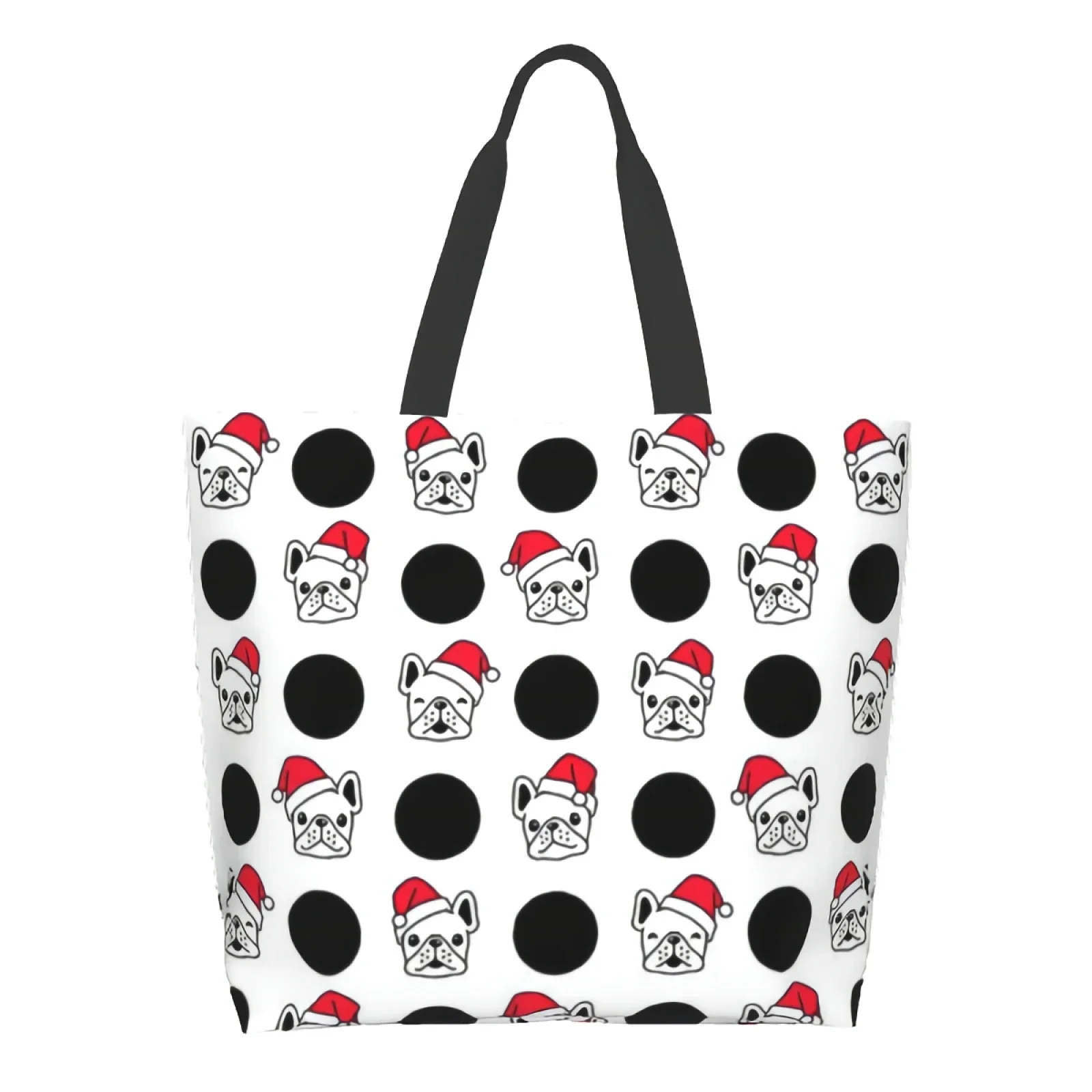 Christmas Dog Bulldog Canvas Tote Bag for Women Weekend Kitchen Reusable Grocery Bags Bulk Large Casual Shoulder Handbag
Christmas Dog Bulldog Canvas Tote Bag for Women Weekend Kitchen Reusable Grocery Bags Bulk Large Casual Shoulder Handbag