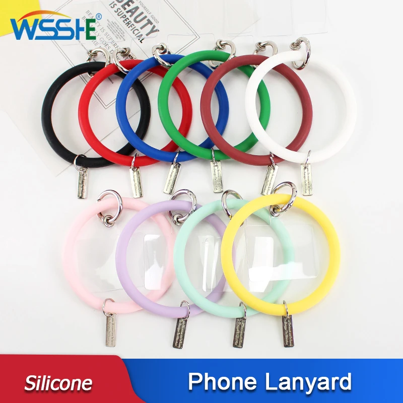 Soft Silicone Mobile Strap Anti-Lost Phone Lanyard Keycord Bracelet Telephone Universal Pink Rope Pendant Women Girls Jewelry
Soft Silicone Mobile Strap Anti-Lost Phone Lanyard Keycord Bracelet Telephone Universal Pink Rope Pendant Women Girls Jewelry