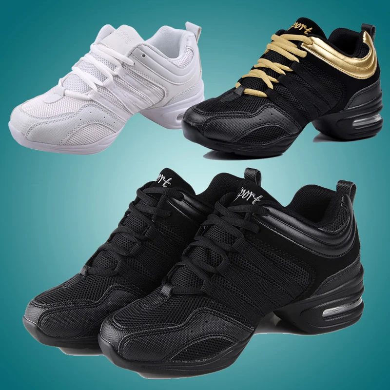 

Женские танцевальные туфли с мягкой подошвой, Женская дышащая обувь в стиле джаз, хип-хоп, спортивные кроссовки, Женская Современная обувь для джазовых танцев