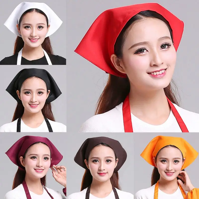 Japanese Style Womens Mens for TRIANGLE Headscarf Towel Chef Hat Kitchen Restaurant Work Bakery Cafe Shop Solid Turban C
Japanese Style Womens Mens for TRIANGLE Headscarf Towel Chef Hat Kitchen Restaurant Work Bakery Cafe Shop Solid Turban C