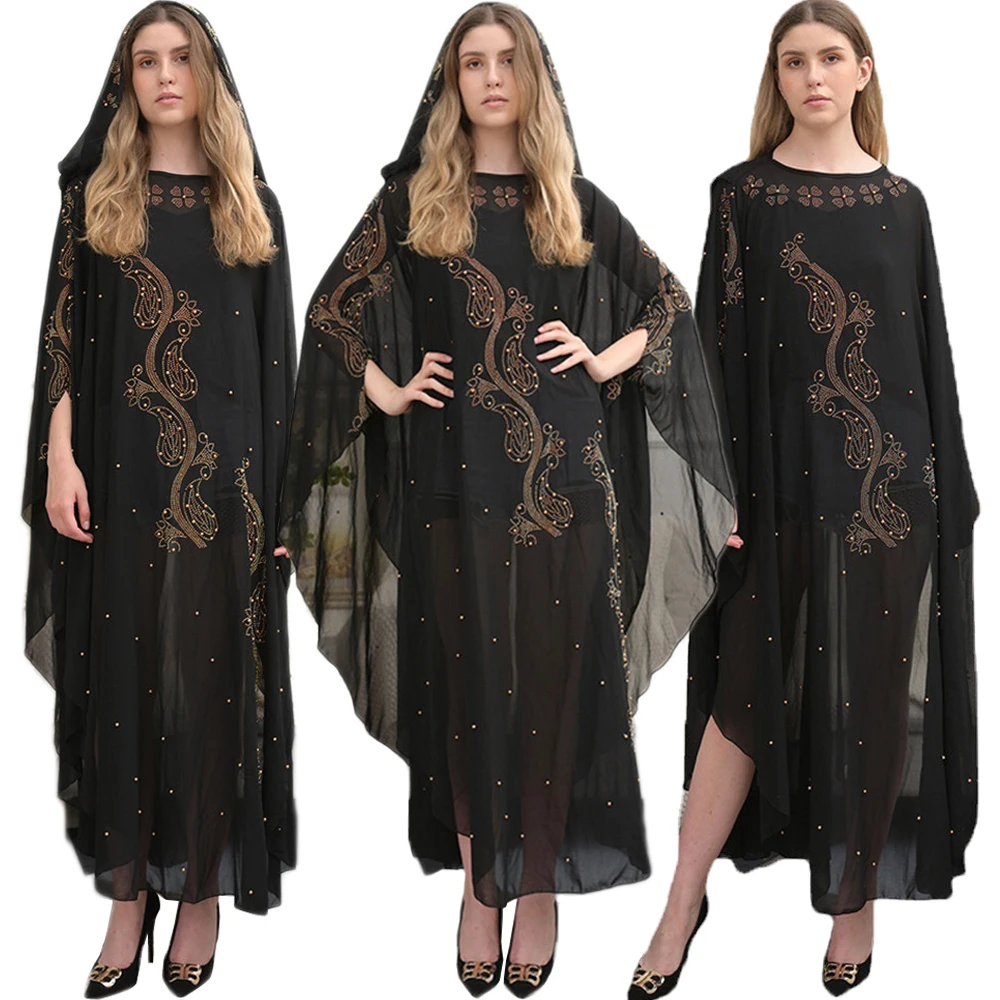 African Lady Dresses For Women Dashiki Diamond Beads Chiffon Clothes Dubai Muslim Dress Africa Boubou Robe Muslim Fashion Abaya
African Lady Dresses For Women Dashiki Diamond Beads Chiffon Clothes Dubai Muslim Dress Africa Boubou Robe Muslim Fashion Abaya