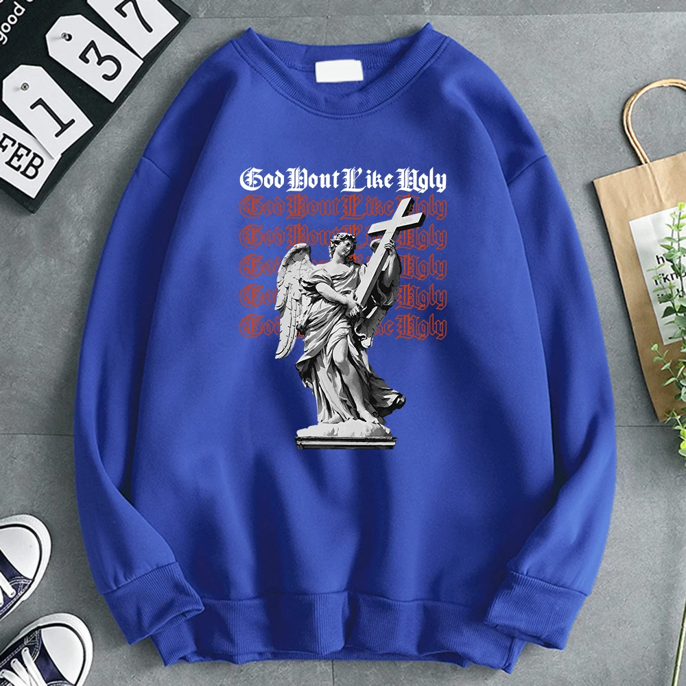Modern Style Sculpture With Wings Holding A Cross Hoodie Men Fashion Casual Sweatshirts Comfortable Autumn Hip Hop Print Hoody
Modern Style Sculpture With Wings Holding A Cross Hoodie Men Fashion Casual Sweatshirts Comfortable Autumn Hip Hop Print Hoody
