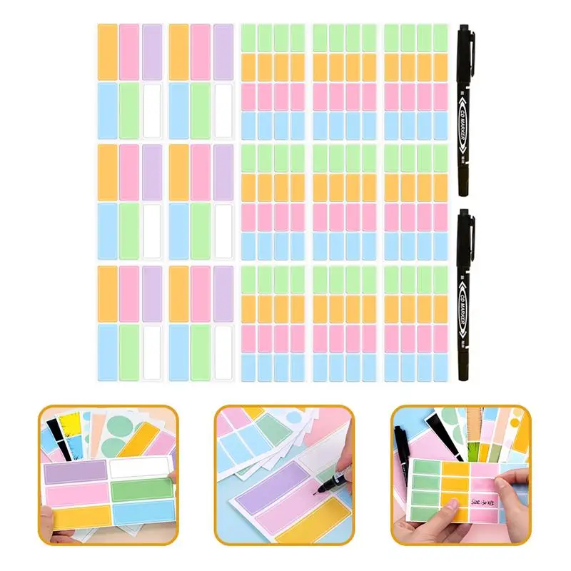1 Set Waterproof Labels Stickers Write-on Name Label Colorful Blank Removable Label
1 Set Waterproof Labels Stickers Write-on Name Label Colorful Blank Removable Label