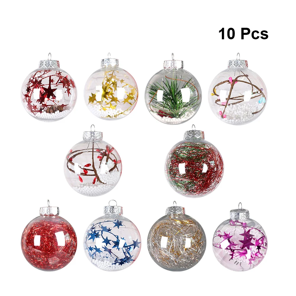 10pcs Christmas Plastic Hanging Pendant Hollow Transparent Hanging Decors Christmas Ornaments Favors Mixed Style
10pcs Christmas Plastic Hanging Pendant Hollow Transparent Hanging Decors Christmas Ornaments Favors Mixed Style