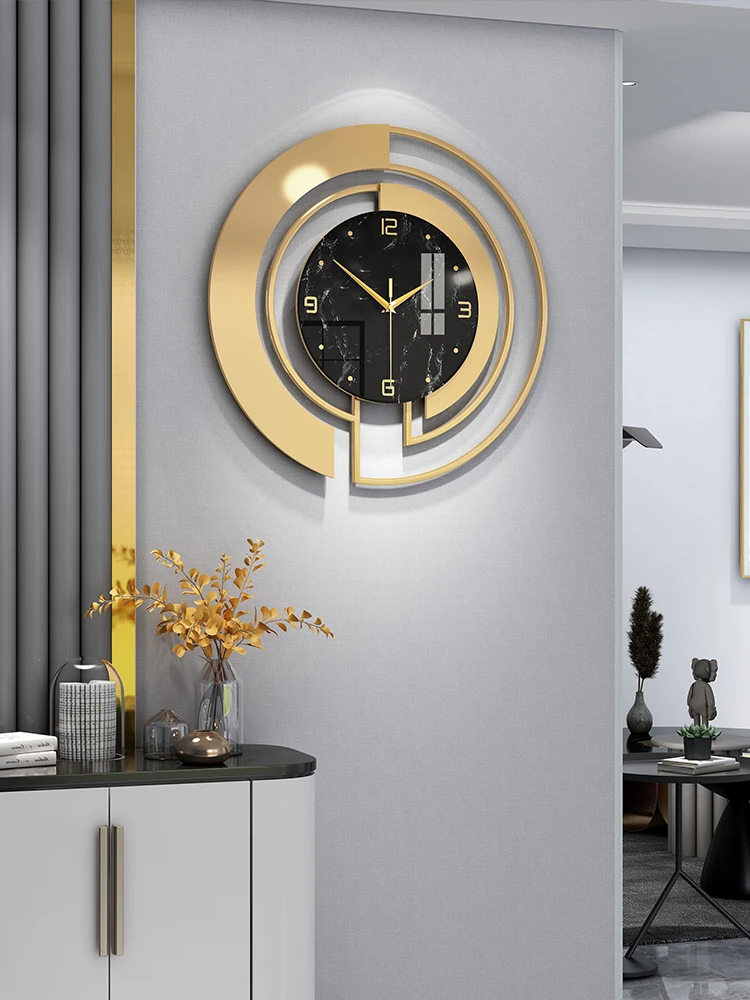 

Современсветильник светящиеся зеркальные часы для гостиной, простые креативные настенные красные часы с сеткой для создания атмосферы