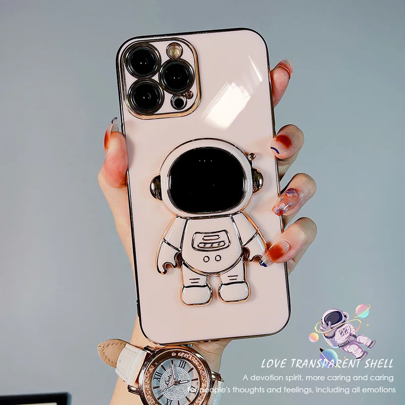 Luxury 6D Plating Glitter Bling Astronaut Holder Phone Case For iPhone 14 13 12 11 Pro Max X Xs XR 7 8 Plus SE 2020 2022 Cover
Luxury 6D Plating Glitter Bling Astronaut Holder Phone Case For iPhone 14 13 12 11 Pro Max X Xs XR 7 8 Plus SE 2020 2022 Cover