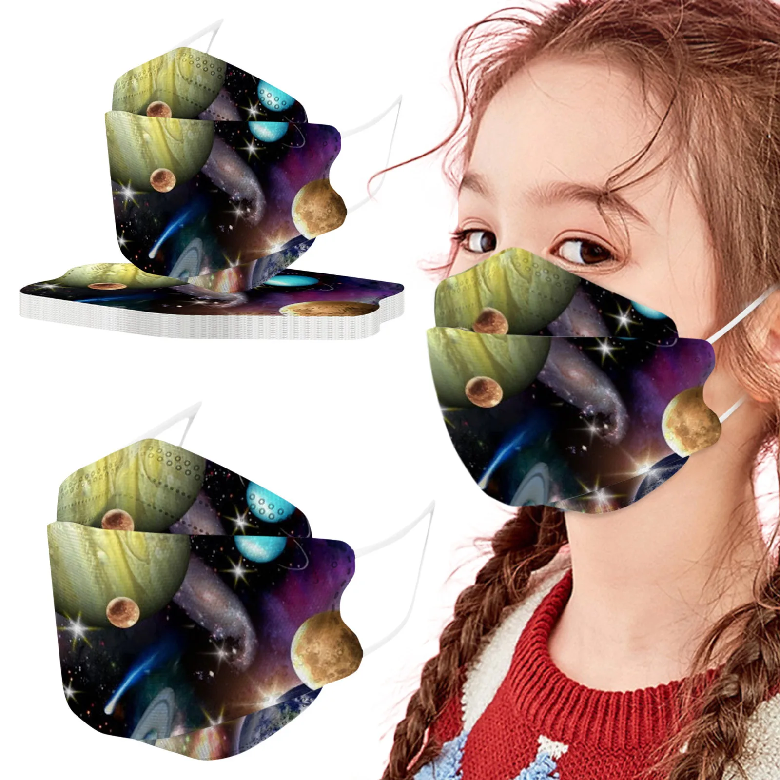 10pcs Kawaii Disposable Masks For Women Adult planet Print Protec 3ply Mask Dustproof Filter Pm2.5 Mask Earloop Bandage Masque 
10pcs Kawaii Disposable Masks For Women Adult planet Print Protec 3ply Mask Dustproof Filter Pm2.5 Mask Earloop Bandage Masque