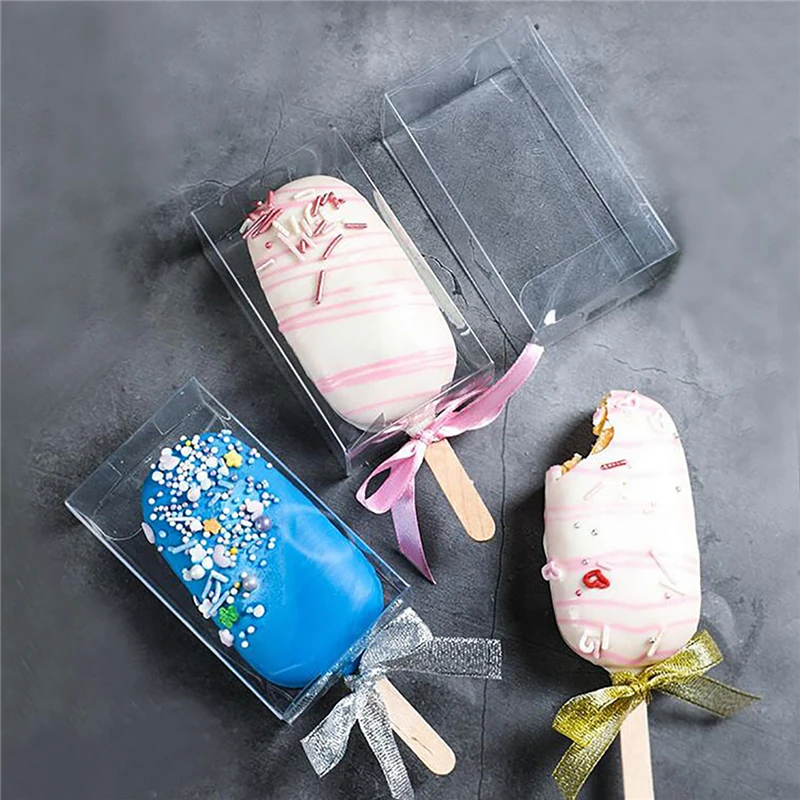 50PCS Transparent Cakesicle Box Ice Cream Shaped Cake Decorating Tool Folding Plastic Boxes for Cake Decorations Packaing
50PCS Transparent Cakesicle Box Ice Cream Shaped Cake Decorating Tool Folding Plastic Boxes for Cake Decorations Packaing