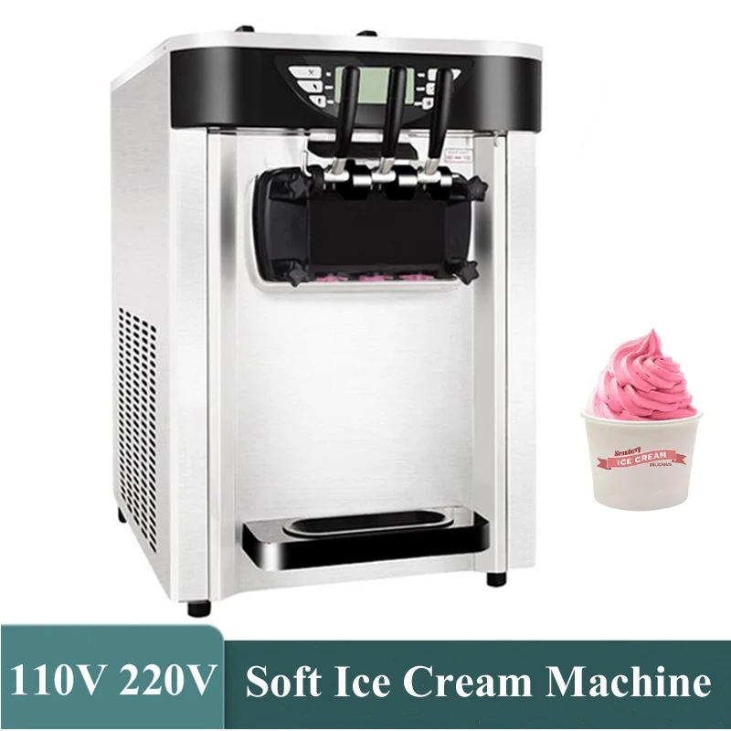 Commercial Soft Serve Ice Cream Maker Desktop 3 Flavors Ice Cream Vending Machine
Commercial Soft Serve Ice Cream Maker Desktop 3 Flavors Ice Cream Vending Machine