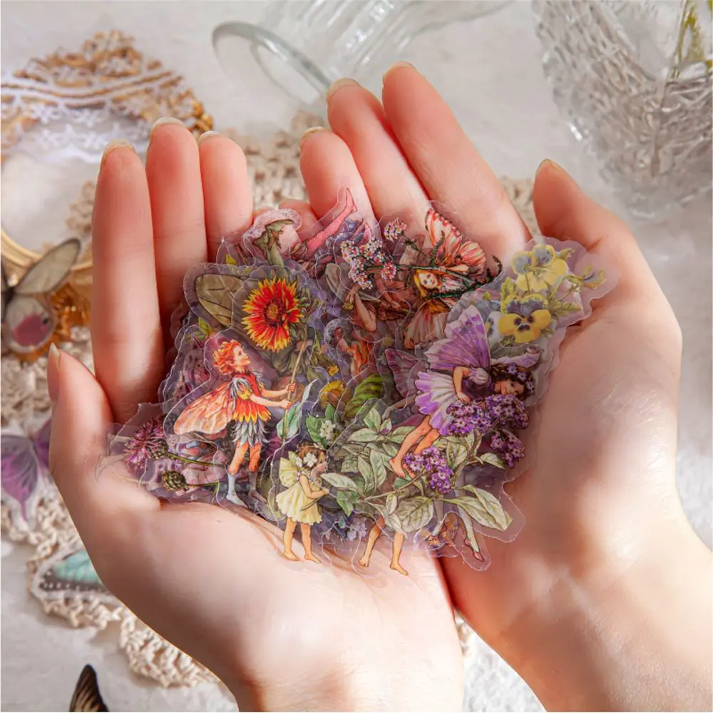 Scrapbooking Material Journal Decor PET Stickers Fairy Butterfly Sticker Flower Elfin Decorative Label DIY Scrapbooking
Scrapbooking Material Journal Decor PET Stickers Fairy Butterfly Sticker Flower Elfin Decorative Label DIY Scrapbooking