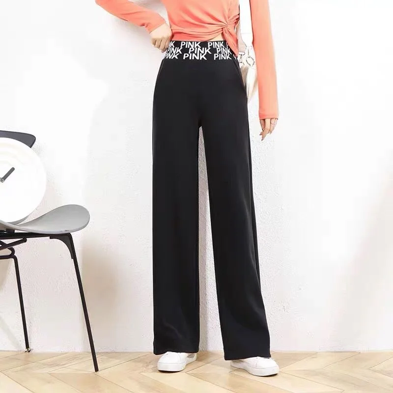 Fashion Women High Waist Black Wide Leg Pants Clothing Spring Summer Thin All-match Elastic Loose Casual Straight Trousers 2023
Fashion Women High Waist Black Wide Leg Pants Clothing Spring Summer Thin All-match Elastic Loose Casual Straight Trousers 2023
