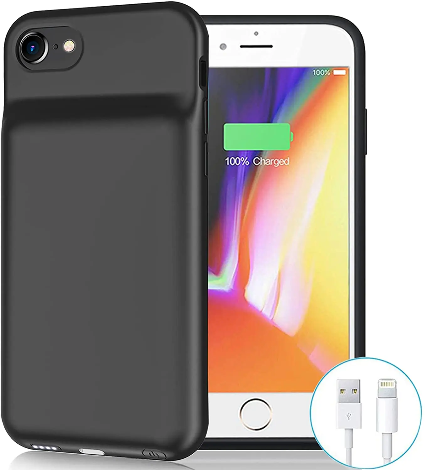 Battery Case for iPhone 6/6s/7/8/SE 2020(2nd Generation), 6500mAh Portable Rechargeable Charging Case for iPhone 6/6s/7/8/ SE
Battery Case for iPhone 6/6s/7/8/SE 2020(2nd Generation), 6500mAh Portable Rechargeable Charging Case for iPhone 6/6s/7/8/ SE