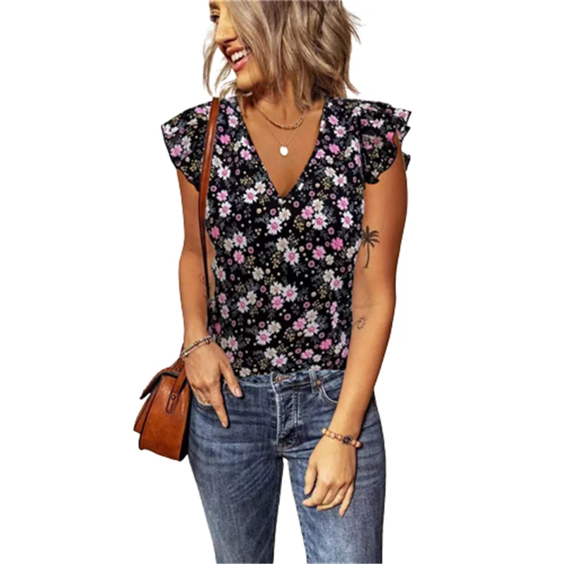 Женская свободная футболка с v-образным вырезом и рюшами с принтом, топы в богемном стиле, пляжная вечеринка, повседневные футболки, новый ле...
Женская свободная футболка с v-образным вырезом и рюшами с принтом, топы в богемном стиле, пляжная вечеринка, повседневные футболки, новый ле...