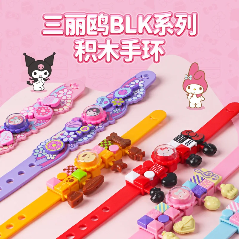 Sanrio Cartoon Kuromi Melody Assembled DIY Building Block Bracelet Cute Female Hand Bracelet Toys Action Figures Holiday Gifts
Sanrio Cartoon Kuromi Melody Assembled DIY Building Block Bracelet Cute Female Hand Bracelet Toys Action Figures Holiday Gifts