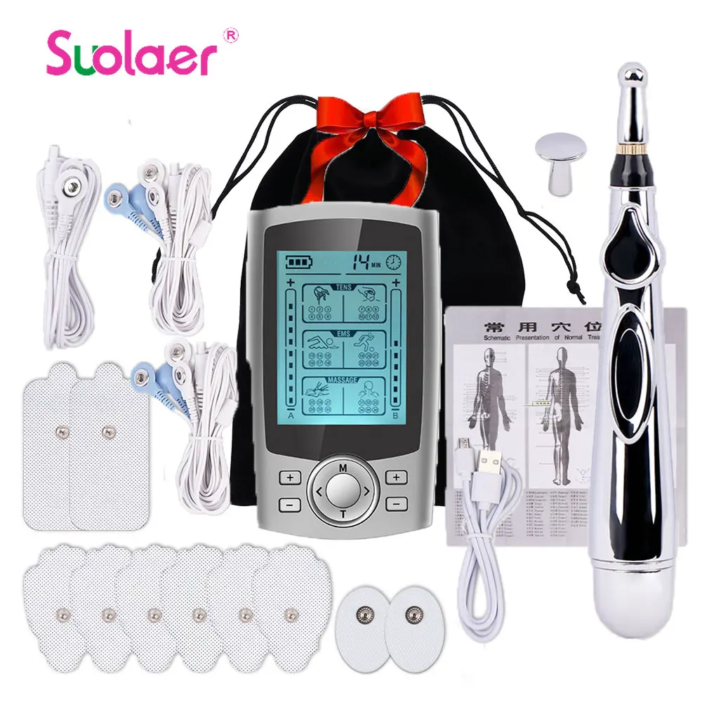 EMS Muscle Stimulator Digital Therapy Machine Acupuncture Body Massager Tens Low Pulse Body Massage Physiotherapy Device Set
EMS Muscle Stimulator Digital Therapy Machine Acupuncture Body Massager Tens Low Pulse Body Massage Physiotherapy Device Set
