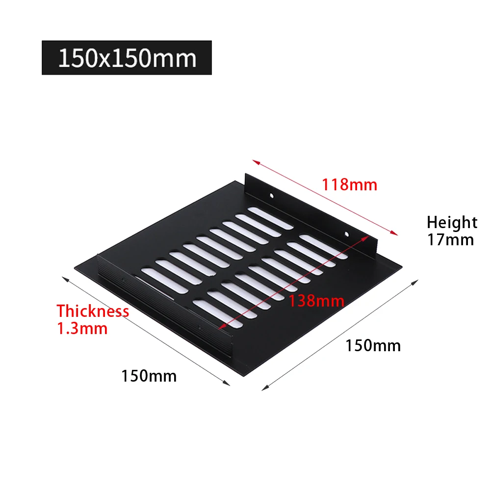 150mm Wide Aluminium Rectangular Cabinets Wardrobe Air Vent Grille Ventilation-Cover Multiple Sizes Breathable Accessories
150mm Wide Aluminium Rectangular Cabinets Wardrobe Air Vent Grille Ventilation-Cover Multiple Sizes Breathable Accessories