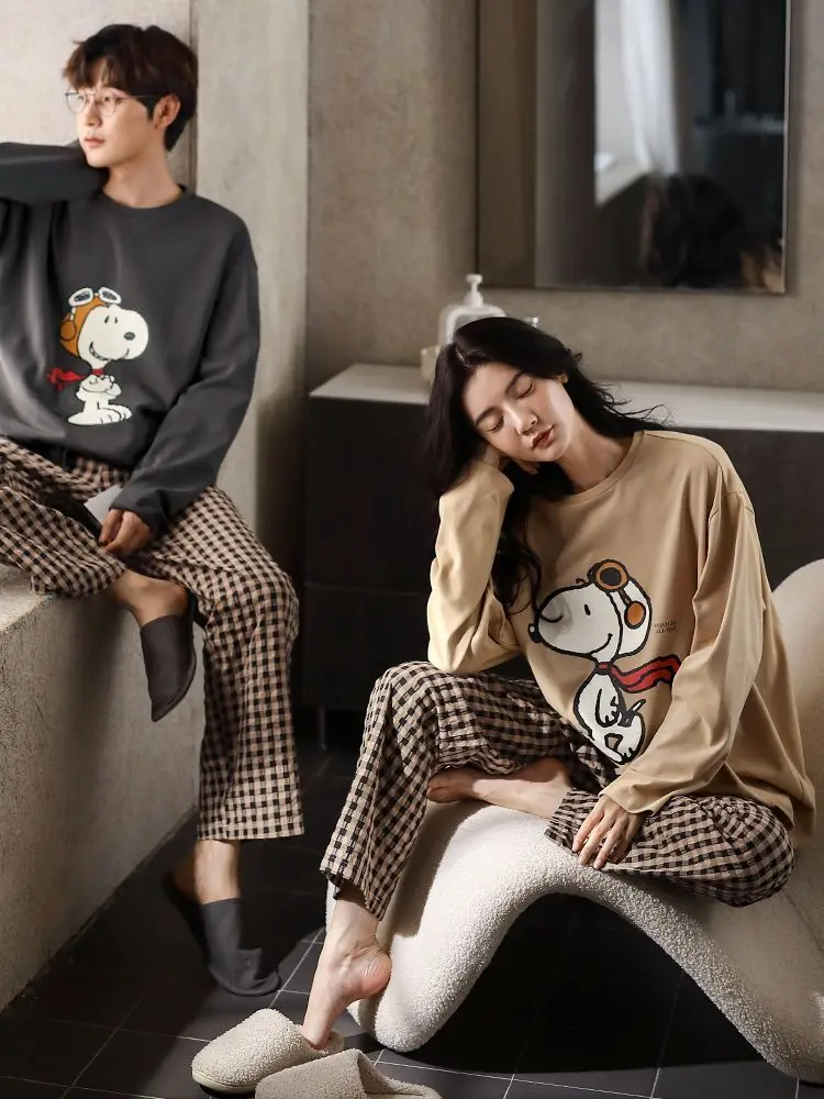 Spike Snoopy Pajamas Anime Cartoon Puppy Soft Long Sleeve Pants Couple Pajamas Suit Kawaii Girls Boys Oversize Home Clothes
Spike Snoopy Pajamas Anime Cartoon Puppy Soft Long Sleeve Pants Couple Pajamas Suit Kawaii Girls Boys Oversize Home Clothes