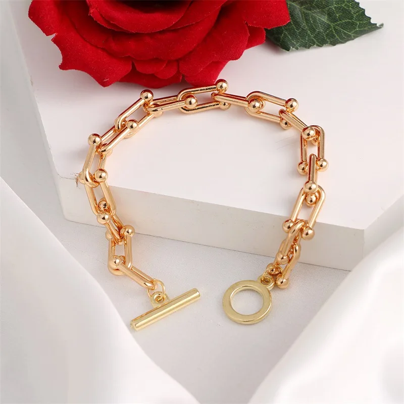 2023 Minimalist U-shaped Thick Chain Bracelets for Women Men Fashion Vintage Hip Hop Couples OT Buckle bracelet Trendy Jewelry
2023 Minimalist U-shaped Thick Chain Bracelets for Women Men Fashion Vintage Hip Hop Couples OT Buckle bracelet Trendy Jewelry