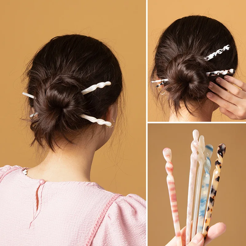 Simple Acetate Resin Hair Sticks Chinese Women Fashion Chopstick Hair Clips Retro Hairpin Hair Accessories Jewelry Dropshipping
Simple Acetate Resin Hair Sticks Chinese Women Fashion Chopstick Hair Clips Retro Hairpin Hair Accessories Jewelry Dropshipping