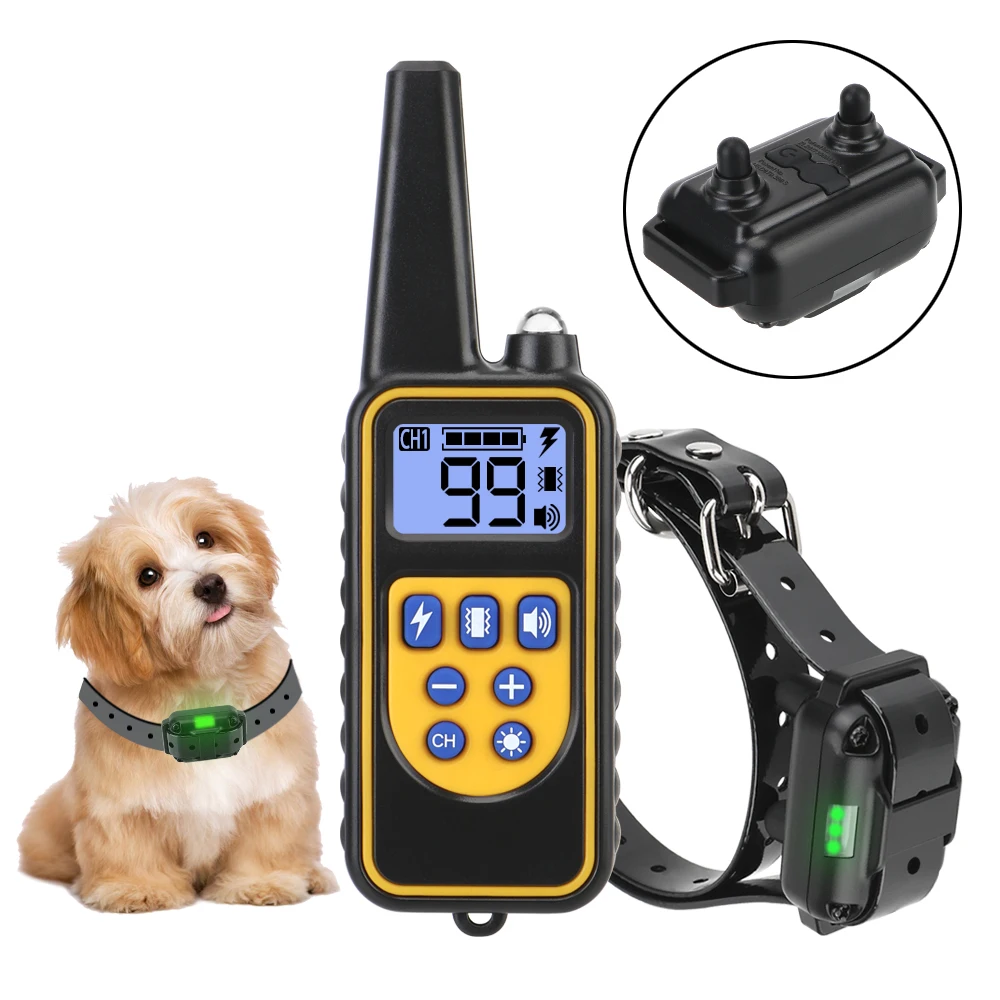 800m Electric Shock Vibration Sound for All Size Dog Pet Dog Training Collar With LCD Display Remote Control Pet Products
800m Electric Shock Vibration Sound for All Size Dog Pet Dog Training Collar With LCD Display Remote Control Pet Products
