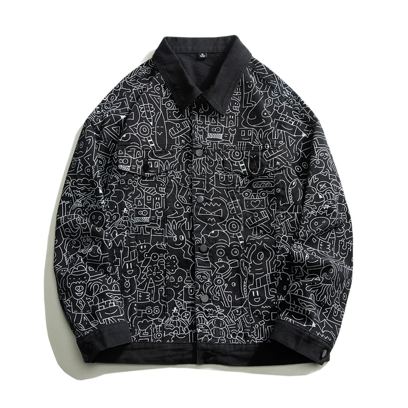 2022 spring and autumn models Men's Casual Loose Denim White Jacket Fashion Classic Patterned Men's Denim Jacket
2022 spring and autumn models Men's Casual Loose Denim White Jacket Fashion Classic Patterned Men's Denim Jacket