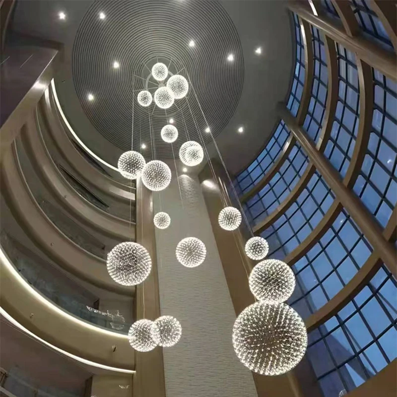 Spark Ball Led Lamp Modern Net Red Design Fireworks Stainless Steel Living Room Mall Remote Chandelier Interior Decoration Light
Spark Ball Led Lamp Modern Net Red Design Fireworks Stainless Steel Living Room Mall Remote Chandelier Interior Decoration Light