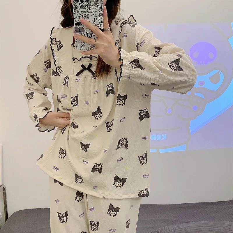 Anime Sanrios Kuromi Womens Pajamas Pyjamas Set Cartoon Sleepwear Womens Loungewear Kawaii Home Nightwear Plus Size Gifts
Anime Sanrios Kuromi Womens Pajamas Pyjamas Set Cartoon Sleepwear Womens Loungewear Kawaii Home Nightwear Plus Size Gifts