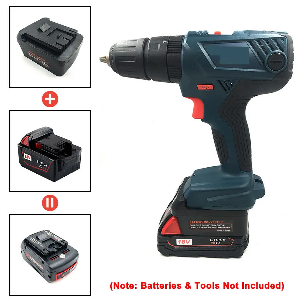 For Milwaukee M18 Li-Ion Battery Convert For BOSCH BAT622 BAT609 BAT618G 18V Cordless Adapter Overload Protection Power Tools
For Milwaukee M18 Li-Ion Battery Convert For BOSCH BAT622 BAT609 BAT618G 18V Cordless Adapter Overload Protection Power Tools