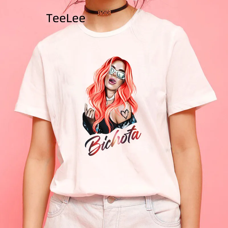 Trendy Tshirt Women Clothing Printed Bichota Harajuku Aesthetic Karol G T-Shirt Casual Street Tops Fashion t-shirt Femme
Trendy Tshirt Women Clothing Printed Bichota Harajuku Aesthetic Karol G T-Shirt Casual Street Tops Fashion t-shirt Femme