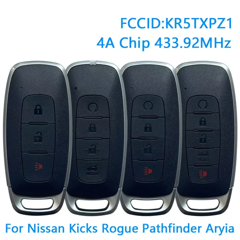 Для заказа Kicks X-Trail Rogue Ariya Pathfinder 2022 2023 KR5TXPZ1 433 МГц 4A чип смарт-карты ключ