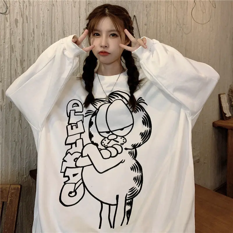 Loose T-shirt Women's Long Sleeve Korean Student Printed Long Sleeve T-shirt Fashion Casual Women's Clothing Simple T-shirt
Loose T-shirt Women's Long Sleeve Korean Student Printed Long Sleeve T-shirt Fashion Casual Women's Clothing Simple T-shirt