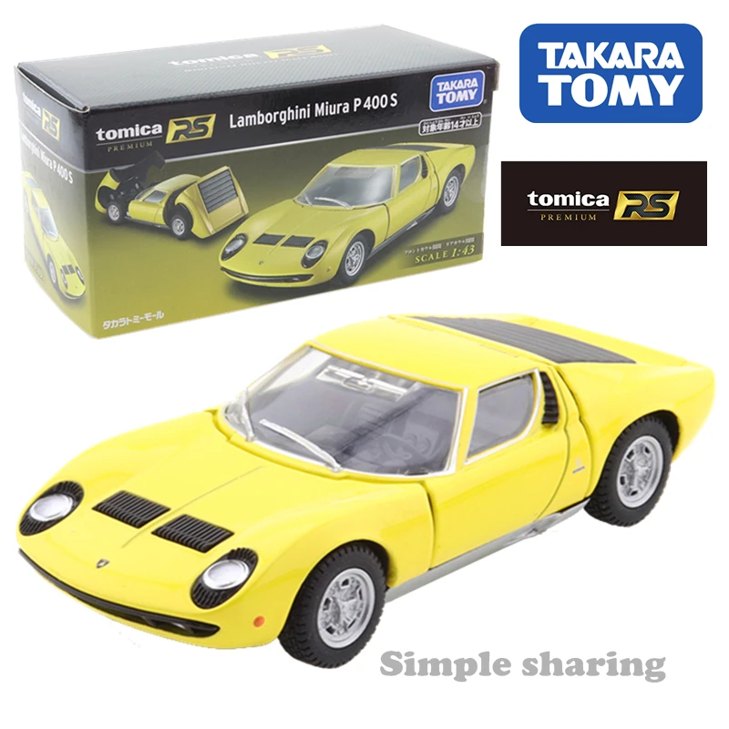 Takara Tomy Mall Original Tomica Premium RS Lamborghini Miura P 400 S 1/43 Metal Diecast Model Car Kids Toys Gift
Takara Tomy Mall Original Tomica Premium RS Lamborghini Miura P 400 S 1/43 Metal Diecast Model Car Kids Toys Gift