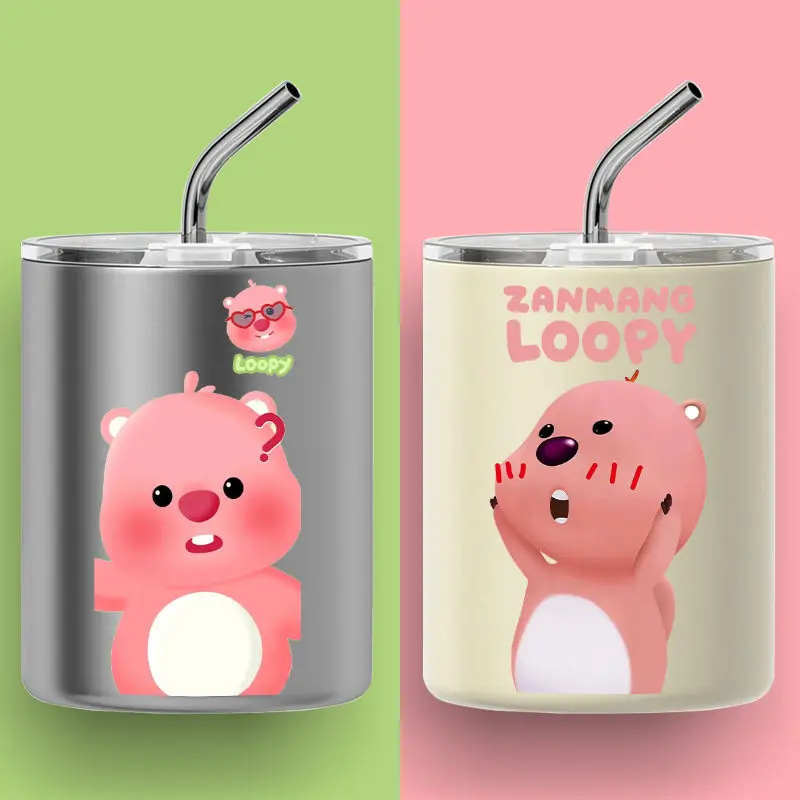 300Ml Kawaii Sanriod Anime Hobby Loopy Straw Cup 304 Stainless Steel Insulated Cup Portable Couple Style Water Cup Coffee Cup
300Ml Kawaii Sanriod Anime Hobby Loopy Straw Cup 304 Stainless Steel Insulated Cup Portable Couple Style Water Cup Coffee Cup