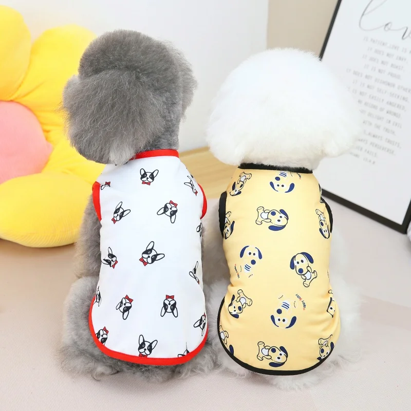 Pet Dogs Cotton Vest Teddy Yorkshire Summer Sleeveless Vest Spring Dog Shirt Breathable T-shirt Costume Apparel
Pet Dogs Cotton Vest Teddy Yorkshire Summer Sleeveless Vest Spring Dog Shirt Breathable T-shirt Costume Apparel