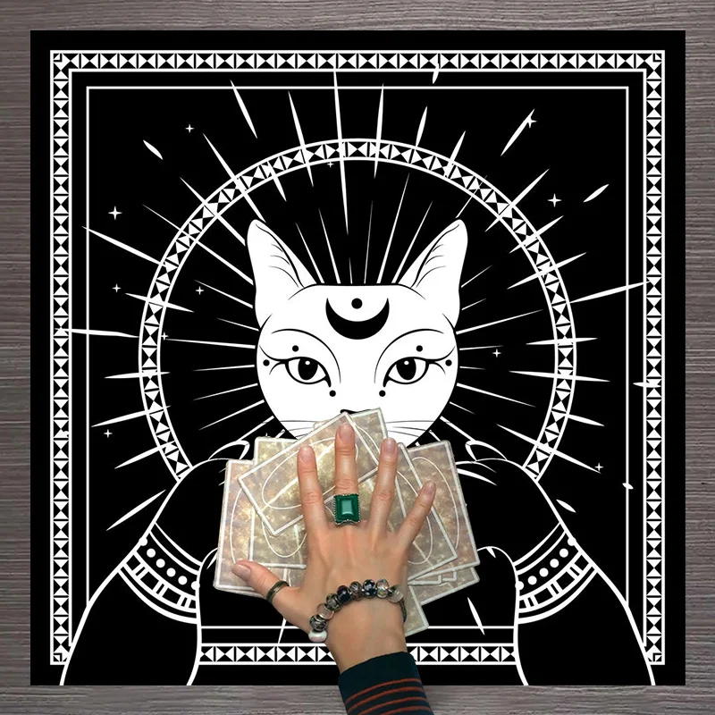 Языческий коврик для настольных игр, гадания, коврик для карт, коврик для рисования, таро, скатерть, луна, звезда, черный демон, кот, алтальная ткань
Языческий коврик для настольных игр, гадания, коврик для карт, коврик для рисования, таро, скатерть, луна, звезда, черный демон, кот, алтальная ткань