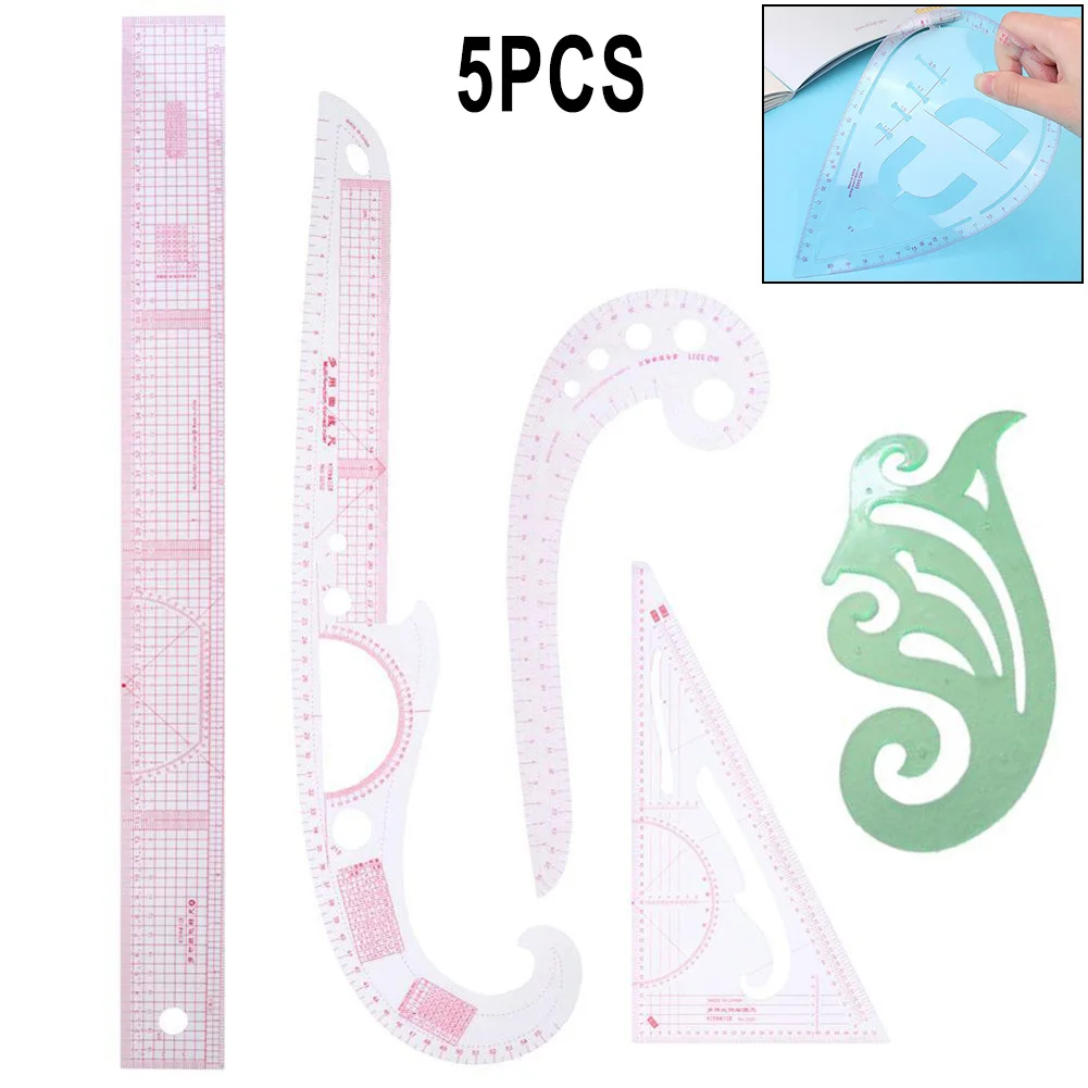 5Pcs/SetTailor Measuring Ruler Kit Sewing Drawing Ruler Yardstick Sleeve Arm French Curve Cutting Ruler Template Metric Ruler
5Pcs/SetTailor Measuring Ruler Kit Sewing Drawing Ruler Yardstick Sleeve Arm French Curve Cutting Ruler Template Metric Ruler