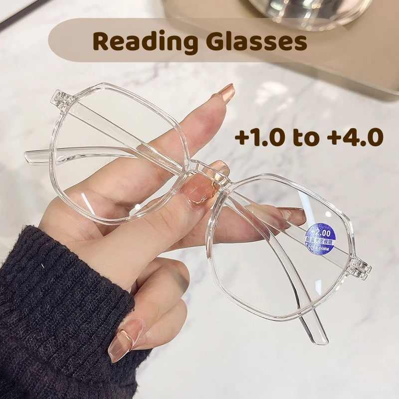 Men Women Blue Light Blocking Eye Protection Hyperopia Eyewear Pentagonal Presbyopia Glasses High-definition Reading Eyeglasses
Men Women Blue Light Blocking Eye Protection Hyperopia Eyewear Pentagonal Presbyopia Glasses High-definition Reading Eyeglasses